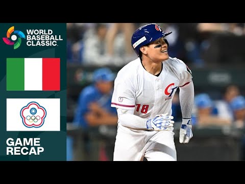 Italy vs. Chinese Taipei Game Highlights | 2023 World Baseball Classic