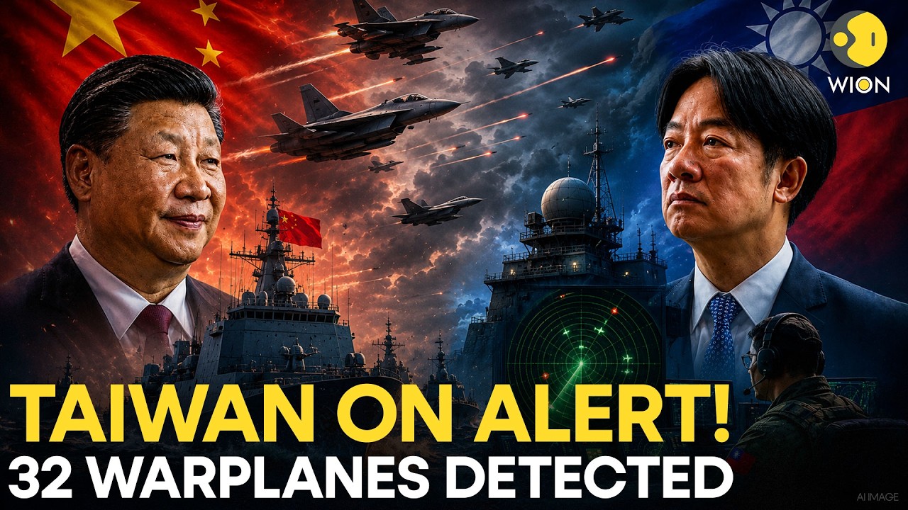 China-Taiwan Tensions: PLA Crosses Median Line, 32 PLA Aircraft Detected Near Taiwan | Originals