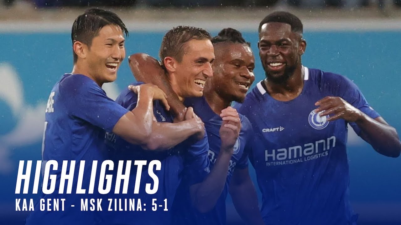 🎬 Highlights KAA Gent - MSK Zilina: 5-1 (UECL Q2)