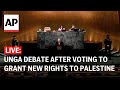 LIVE: UN General Assembly debate after approving resolution granting Palestine new rights