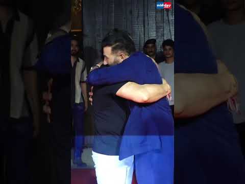 Aamir Khan Poses With Sunny Deol At Gadar 2 Success Party short