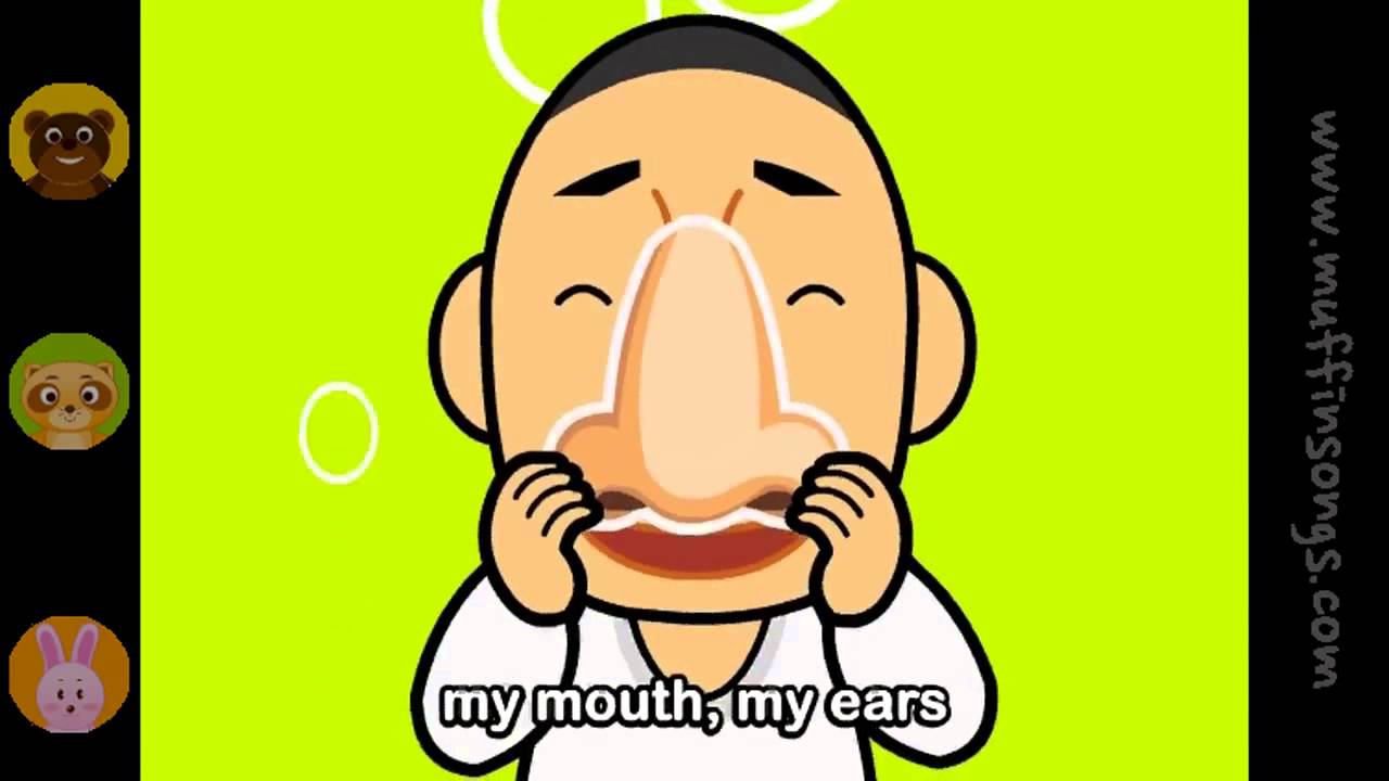 My eyes my nose my mouth. My nose Song.