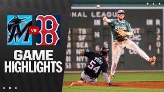 Marlins vs. Red Sox Game Highlights (8/15/25) | MLB Highlights