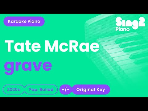 Tate McRae - grave (Piano Karaoke)