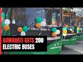 Himanta Biswa Sarma Flags Off 200 Electric Buses In Guwahati
