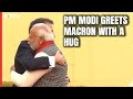 Macron In India | PM Modi Meets French President Emmanuel Macron With A Hug In Jaipur