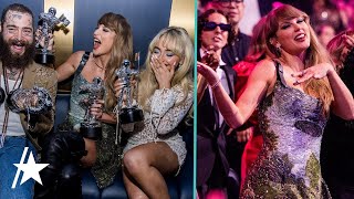 Taylor Swift’s Candid Moments Having a Blast at VMAs