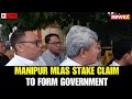 LIVE |10 MLAs, including 8 BJP, meet Manipur Governor to stake claim after Biren Singh’s resignation