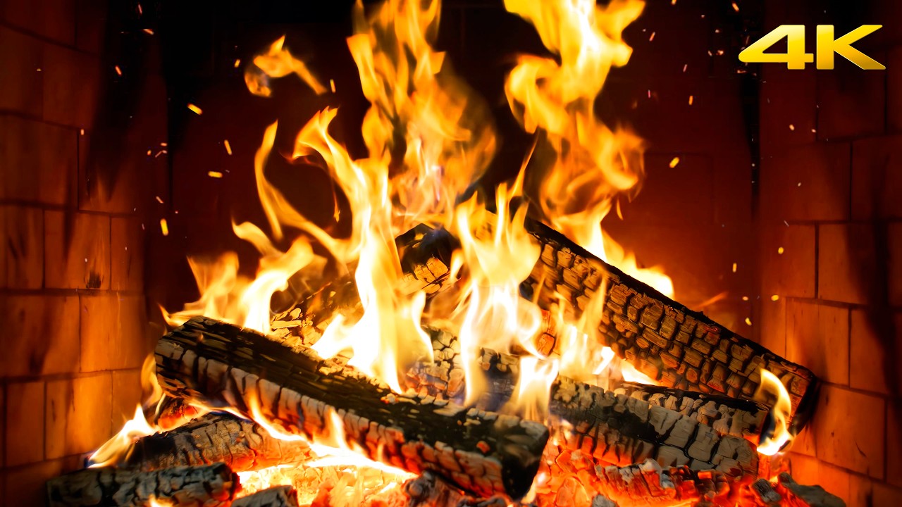 🔥 Fireplace Magic – You’ll Watch This on Repeat with Glowing Embers and Quiet Crackling for Renewal