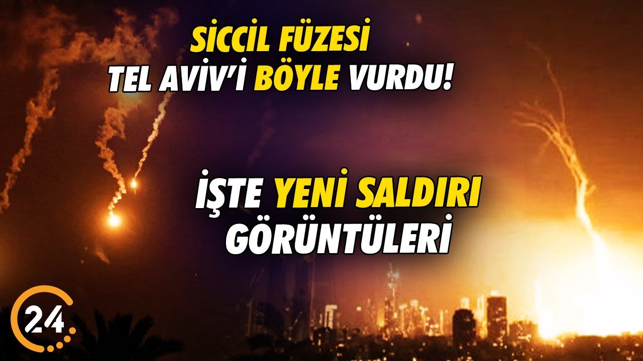#SONDAKİKA İran’ın Siccil Füzesi Tel Aviv’e Böyle İsabet Etti!