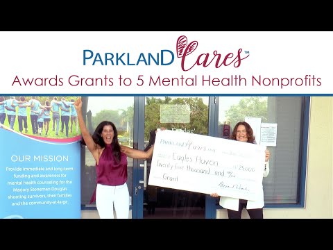 Parkland Cares provides grants to nonprofit mental health and trauma counseling organizations and acts as a centralized resource to assist people in finding the help they need. In the age of COVID-19, Parkland Cares awarded $125,000 at an uplifting virtual “pass the check-presentation.” The latest round of grants brings the total amount awarded to $575,000 in the past two and half years. To donate or get more information on Parkland Cares visit www.ParklandCares.org. Parkland Cares provides grants to nonprofit mental health and trauma counseling organizations and acts as a centralized resource to assist people in finding the help they need. In the age of COVID-19, Parkland Cares awarded $125,000 at an uplifting virtual “pass the check-presentation.” The latest round of grants brings the total amount awarded to $575,000 in the past two and half years. To donate or get more information on Parkland Cares visit www.ParklandCares.org.
