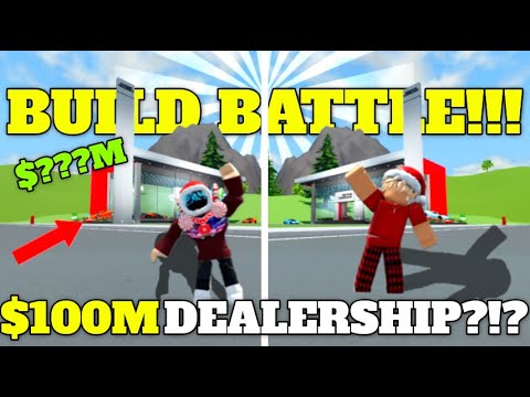 DEALERSHIP BUILD BATTLE IN DRIVING EMPIRE!