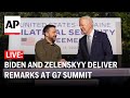 LIVE: Biden and Zelenskyy deliver remarks at G7 Summit in Italy
