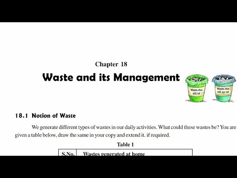 Waste and its management (part 2)| 9th science chapter 18 CGBSE | SCERT | General science |CGBSE