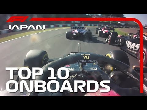 Daring Overtakes, Stunning Starts And The Top 10 Onboards | 2019 Japanese Grand Prix