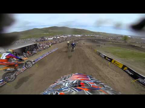 GoPro HD: Malcolm Stewart Lap 1 Moto 1 - Thunder Valley MX Lucas Oil Pro Motocross Championship 2013 