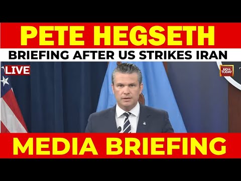 LIVE: US Secretary Of Defense Pete Hegseth Media Briefing After US Strikes Iran | US News LIVE