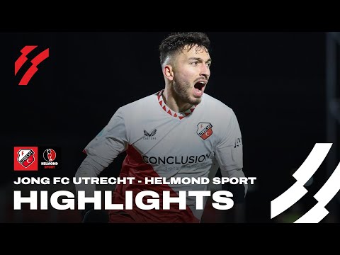 Jong FC Utrecht - Helmond Sport | HIGHLIGHTS