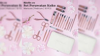 Pratinjau video produk Biutte.co Nail Art Set Gunting Kuku Manicure Pedicure 18 PCS - ZJQ-18