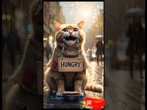 Kucing Lapar Ini Hanya Butuh Like dan Subscribe untuk Bertahan Hidup 😿💔 #shorts #kucing #lucu