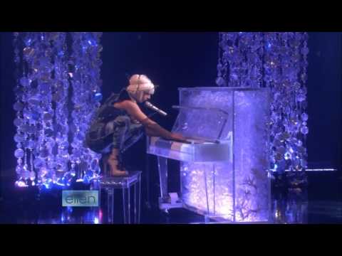 Lady GaGa - Poker Face (Live on Ellen) HD with Interview