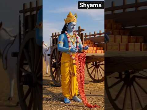 कृष्ण जी वरिंदावन पटाके ले कर जा रहे है 😭  #viral #treanding  #krishna #diwali #diwaligifthampers