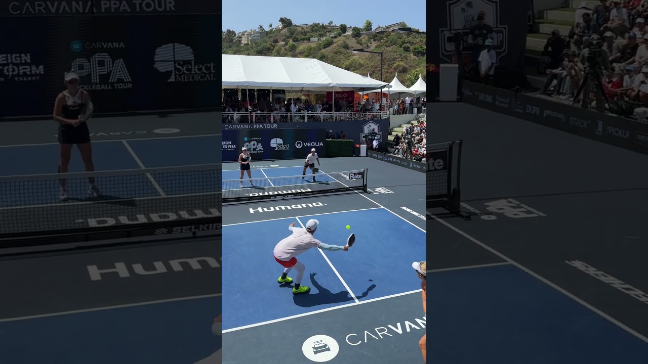 This might be the PERFECT pickleball match point 👏