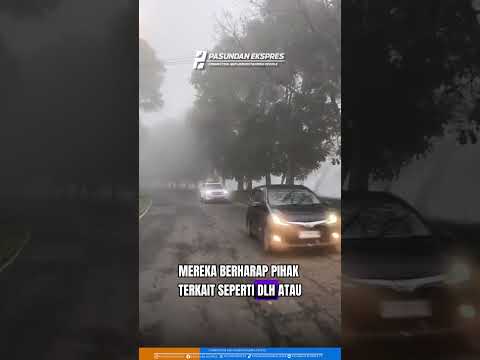 Pengendara Khawatir Banyak Pohon Besar Mengancam di Jalur Ciater #subang #ciater #musimhujan #viral