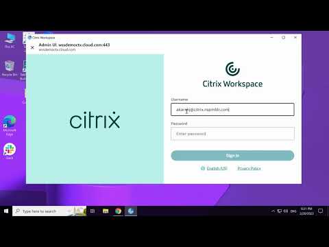 Citrix Adaptive Authentication - Zero-Trust Device Posture End User Experience Demonstration