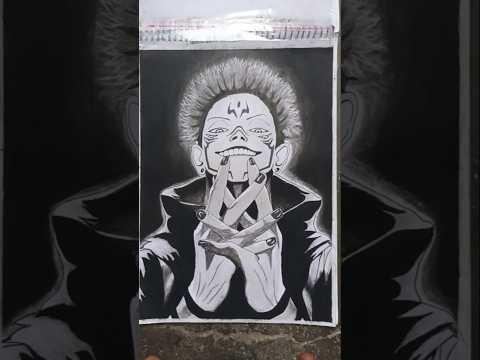 how to draw sukuna drawing#drawing #art #anime #sukuna #like #comment