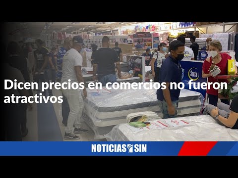 Dicen precios en comercios no fueron atractivos