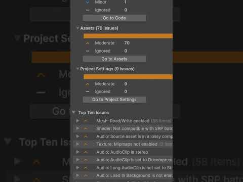 Unity Tip Tuesday: Audit your project with the Project Auditor