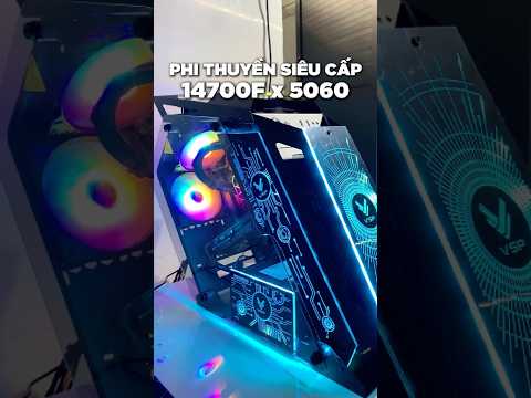 SETUP GÓC PC GAMING VỚI CASE PHI THUYỀN THEO YÊU CẦU CỦA KHÁCH CÙNG CẤU HÌNH KHỦNG 14700F x 5060💥