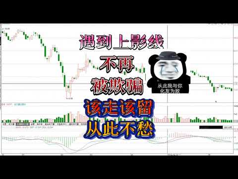 看懂之后不再被上影线欺骗，何时该走何时该留，轻松确定/股票/证券/财经/理财/A股/K线/股民/散户