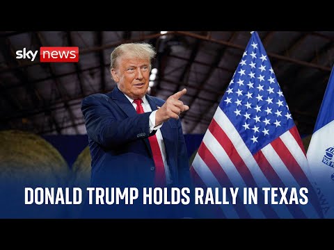 Watch live: Donald Trump holds rally in Texas