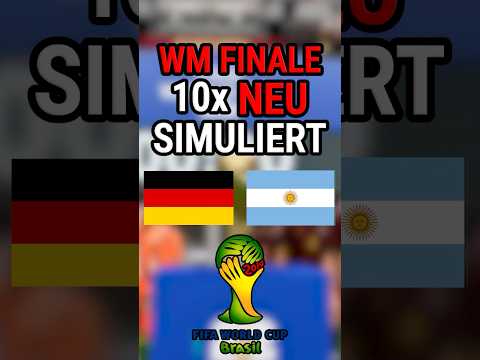 WM FINALE 2014 Deutschland vs Argentinien 10x *NEU* SIMULIERT I  Was sagt FC 25?