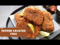 Pepper Crusted Fish | पेपर क्रस्टेड फिश बनाने का बेस्ट तरीका | Fish Recipes | Sanjeev Kapoor Khazana