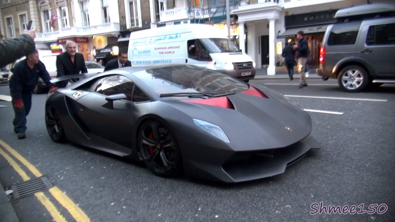 Lamborghini Sesto Elemento £2.3m Hypercar - First time in London - YouTube