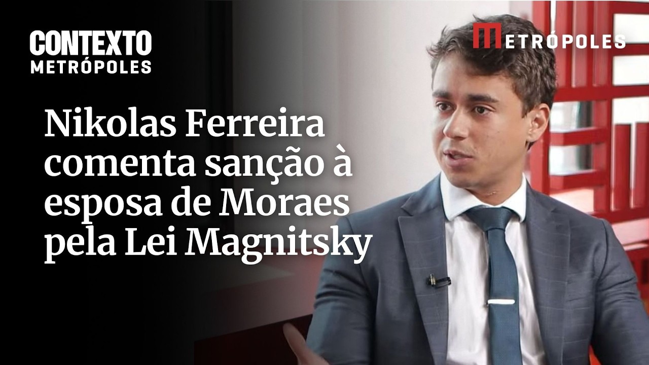 Nikolas Ferreira comenta sanção à esposa de Moraes pela Lei Magnitsky