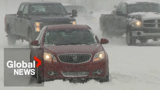 Saskatoon met with nightmare commute after being bombarded with heavy snowfall