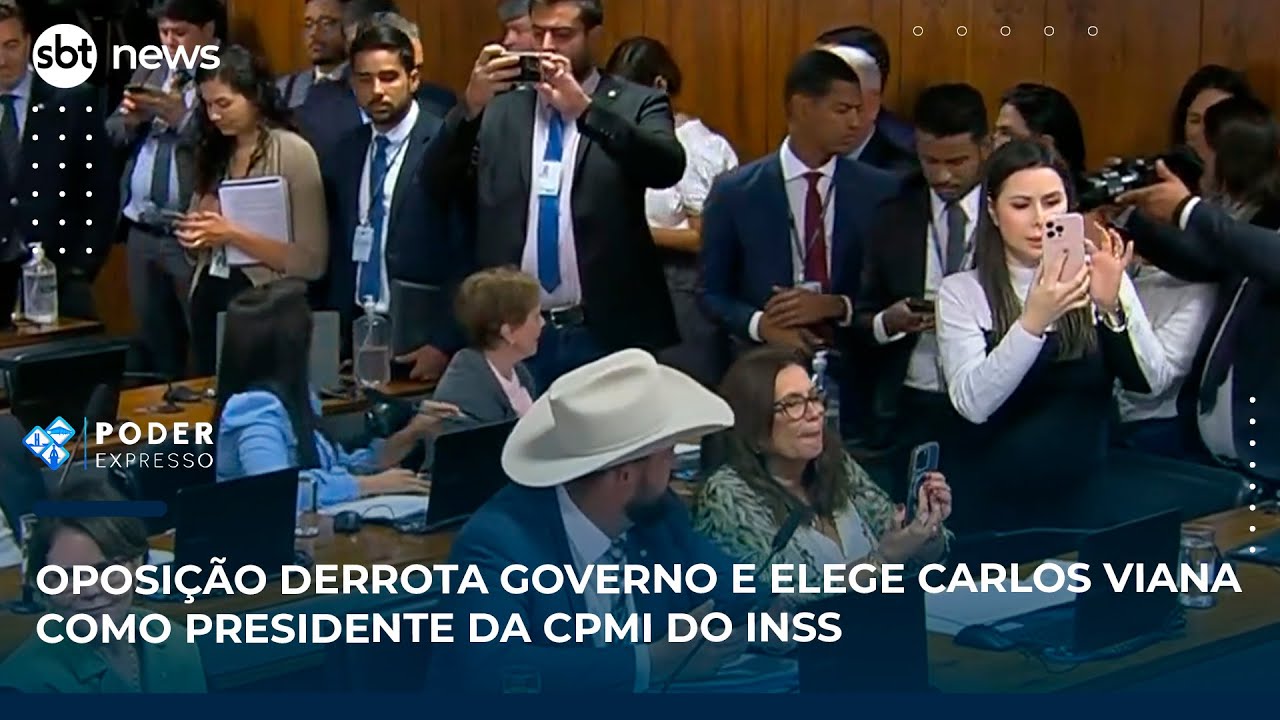 Oposição derrota governo e elege Carlos Viana como presidente da CPMI do INSS | SBT News