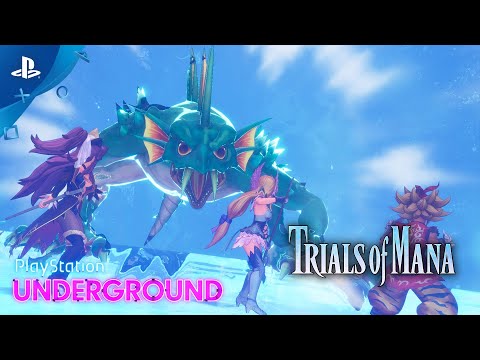 Trials of Mana - Fiegmund Boss Battle | PlayStation Underground