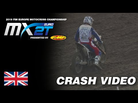 Jamie Law Crash - EMX2T presented by FMF Racing Race 2 #Motocross