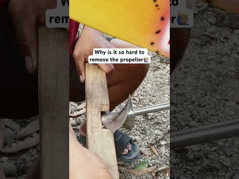 Why is it so hard to remove the Propeller🙋🏼♂️#highlights #bjuneworks #subscribe #mechanic #diy