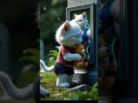 😿 He Tried Daddy’s Cigarette… What Happened Next Will BREAK YOU 💔🚭#cat #meow #ai #shorts