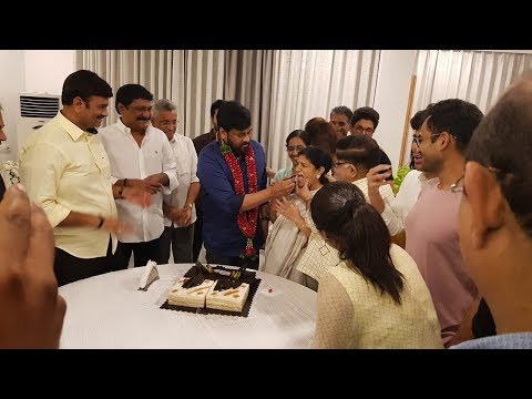 Mega Star Chiranjeevi Birthday Celebrations With Family and Friends