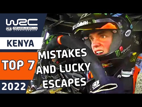 Top 7 WRC Rally Lucky Escapes and Close Calls from WRC Safari Rally Kenya 2022