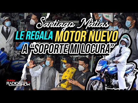 SANTIAGO MATIAS LE REGALA MOTOR NUEVO A SOPORTE MI LOCURA (FELIPE & SOPORTE)