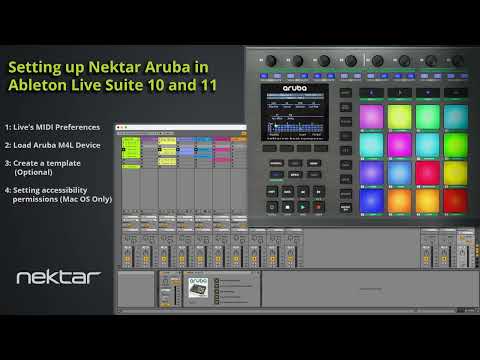 Nektar Aruba Setup with Ableton Live Suite 10 and 11