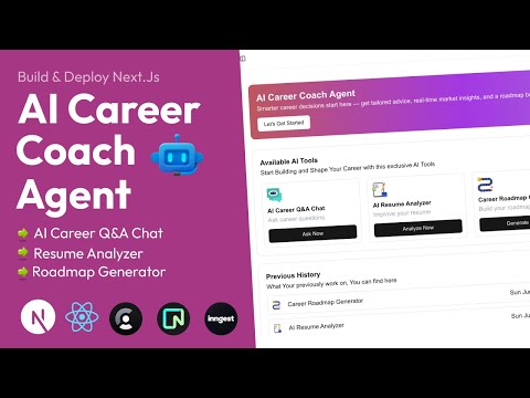 Build & Deploy AI Career Coach Agent | Full Stack Next.js App with React, Clerk, Neon, Inngest